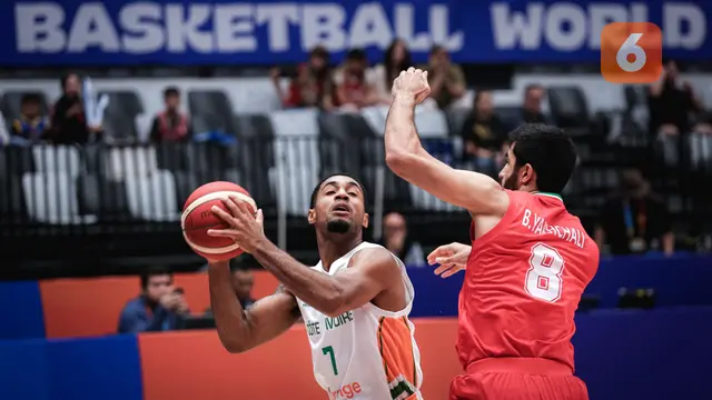 Timnas Basket Pantai Gading vs Iran - Piala Dunia FIBA 2023