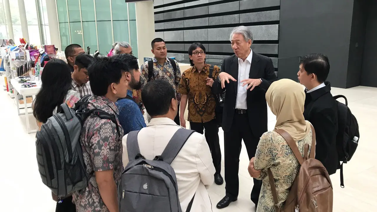 Wakil Perdana Menteri Singapura, Teo Chee Hean saat menerima kunjungan peserta Indonesia Journalists Visit Programme (IJVP), Selasa 3 Oktober 2017 (Istimewa)
