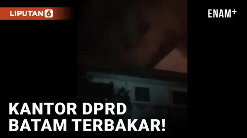 VIDEO: Diduga Korsleting Listrik, Kantor DPRD Batam Terbakar!