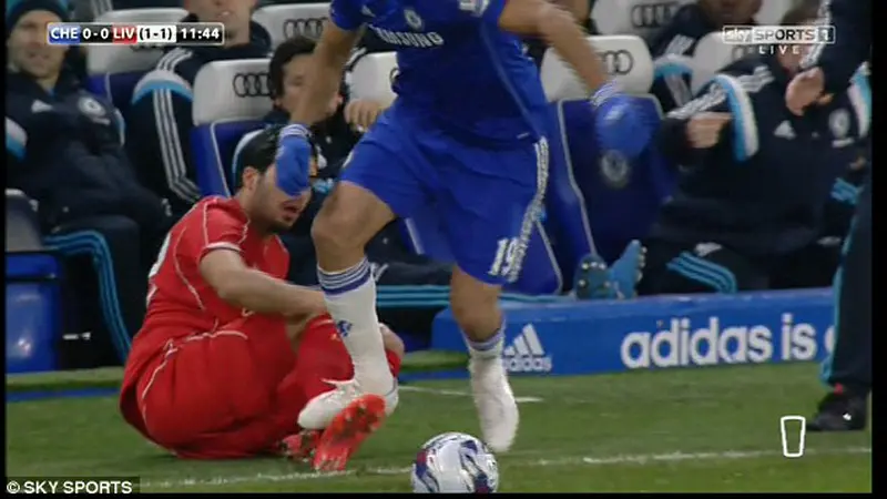 Diego Costa Chelsea vs Liverpool