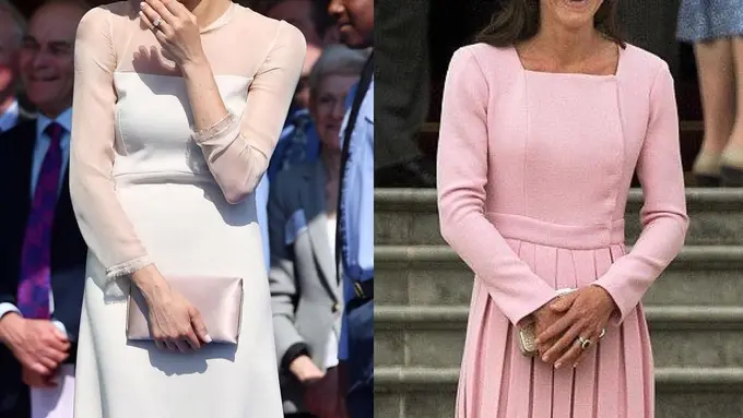 [Bintang] Usai Pernikahan Kerajaan, Lihat Perbandingan Tampilan Perdana Meghan Markle dan Kate Middleton yang Elegan Memesona