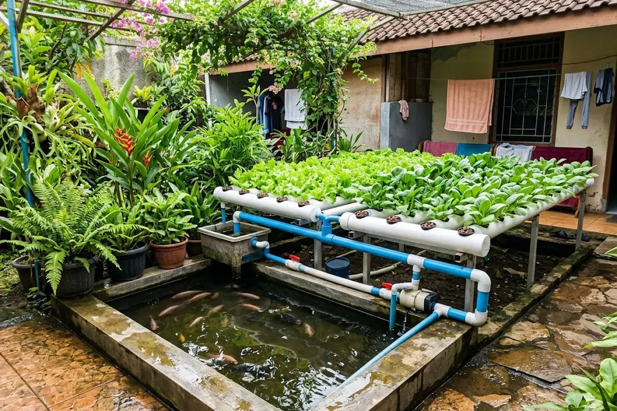 Ide Usaha Ternak Ikan Nila dan Sayur Hidroponik di Rumah