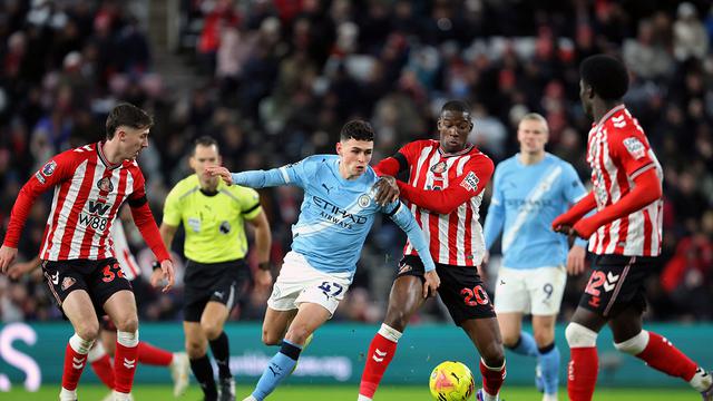 sunderland vs man city premier league