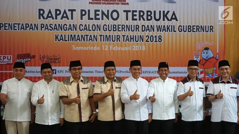 4 Pasang Cagub-Cawagub Siap Berkompetisi di Pilkada Kaltim 2018