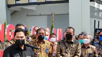 Menteri BUMN Erick Thohir menghadiri peresmian fasilitas pengelolaan limbah pertama di Sumatera