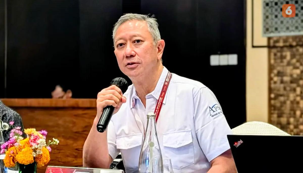 Ketua APSMI, Perwakilan GP Farmasi dan CEO PT Konimex, Rachmadi Joesoef, dalam konferensi pers Asia Pacific Self-Medication Industry (APSMI) Summit di Bali, Kamis (9/10/2025).