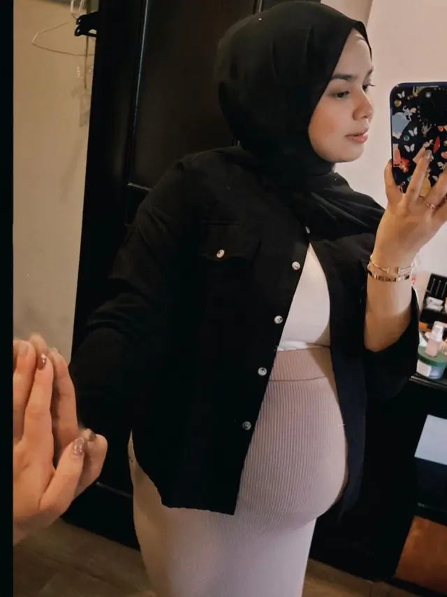 Asri Faradila, istri Achmad Megantara kini sedang hamil besar (Foto: Instagram asrifaradila)