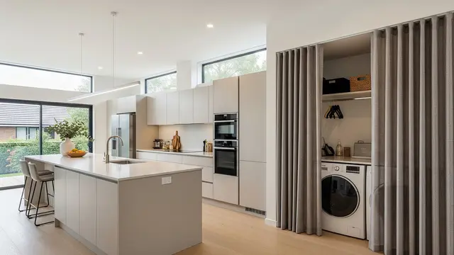 Trik Menata Area Cuci di Dapur Terbuka agar Tidak Terlihat Berantakan/Foto: AI Generated