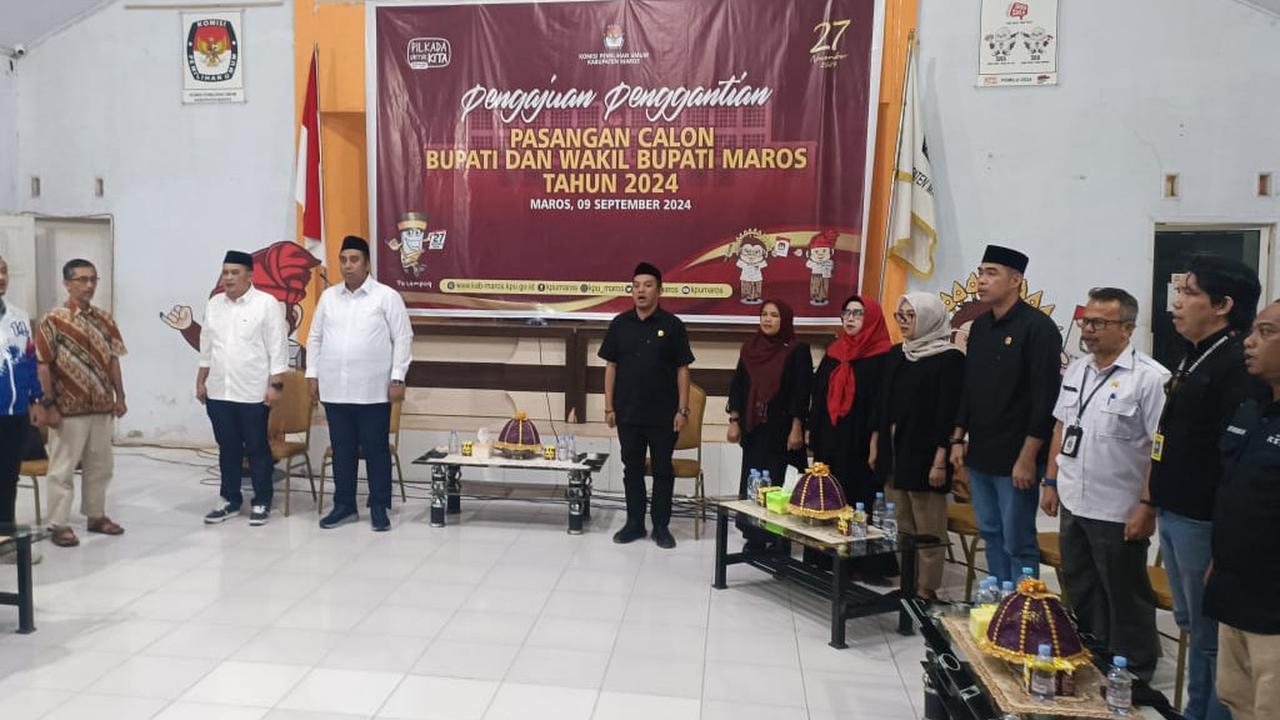 Alasan Paslon Tunggal Pilkada Maros Putuskan Ganti Cawabup-nya
