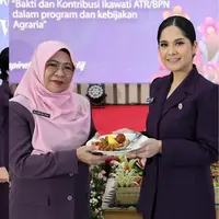 Potret Annisa Pohan hadiri HUT ke-10 Ikawati ATR/BPN (Sumber: Instagram/@annisayudhoyono)