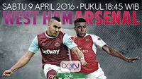 West Ham United vs Arsenal (Bola.com/Samsul Hadi)