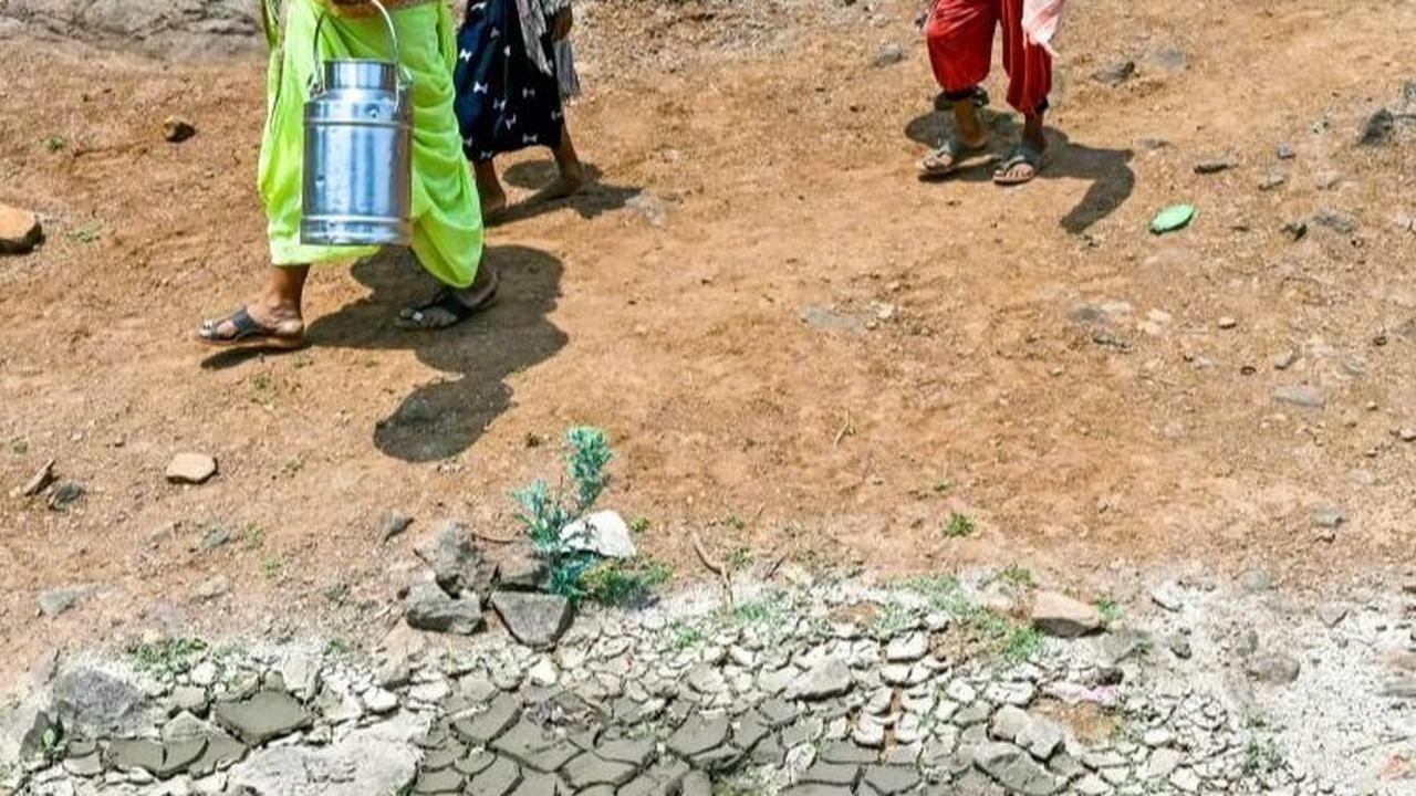 Selain itu, bencana kekeringan yang mengakibatkan krisis air bersih juga diprediksi akan terjadi di tahun ini. Foto: AFP<br>