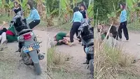 Viral Tiga ABG Baku Hantam Gara-gara Rebutan Cowok