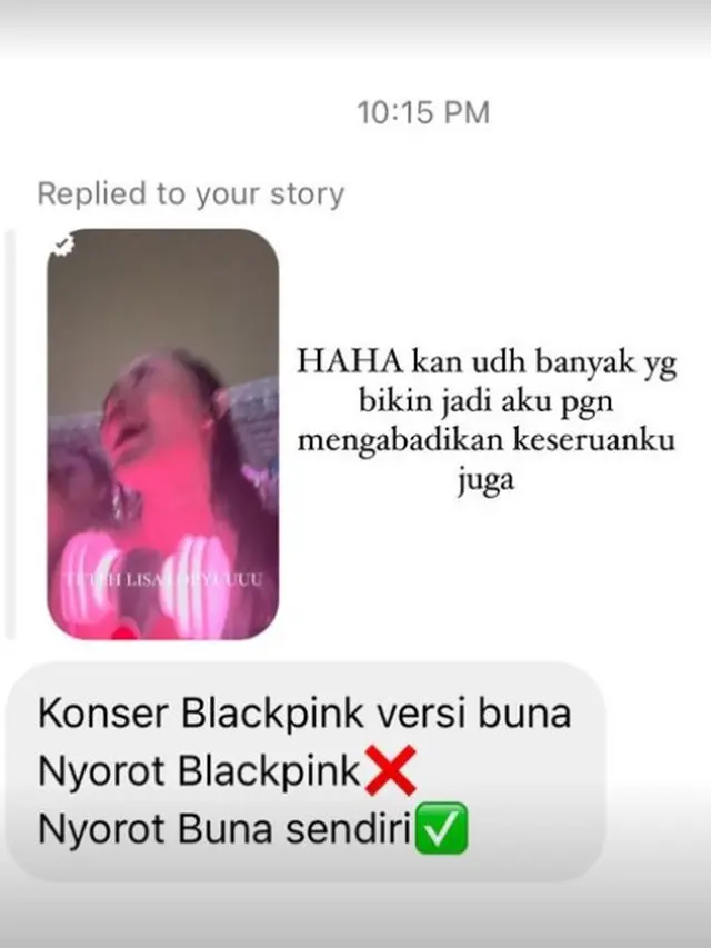 Rachel Vennya Nonton Blackpink Stories