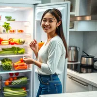 tips menyimpan sayuran di kulkas ©Ilustrasi dibuat AI