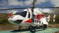Helikopter BNPB membantu operasi penanganan COVID-19 di Nusa Tenggara Timur untuk pendistribusian logistik dan pengambilan hasil spesimen pengujian COVID-19. (Tim Komunikasi Publik Satgas Penanganan COVID-19)