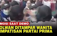 VIDEO: Detik-Detik Polwan Ditampar Pendemo Simpatisan Partai Prima saat di KPU