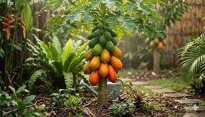 Cara Membuat Pohon Pepaya Pendek dan Berbuah Lebat (Sumber: gemini.com)