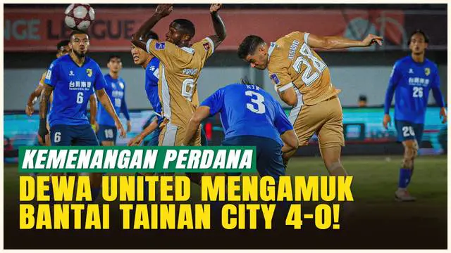 Dewa United tampil luar biasa di AFC Challenge League 2025/2026! Bermain di Indomilk Arena, Tangerang, tim asuhan Jan Olde Riekerink menghajar Tainan City 4-0. Alexis Messidoro jadi bintang utama dengan dua gol cepat, disusul Egy Maulana Vikri dan Pr...
