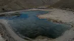 Foto udara memperlihatkan kondisi bendungan San Ildefonso yang memasok air ke beberapa lingkungan di kota Potosi, Bolivia pada tanggal 6 November 2023. (WILLIAM WROBLEWSKI/AFP)
