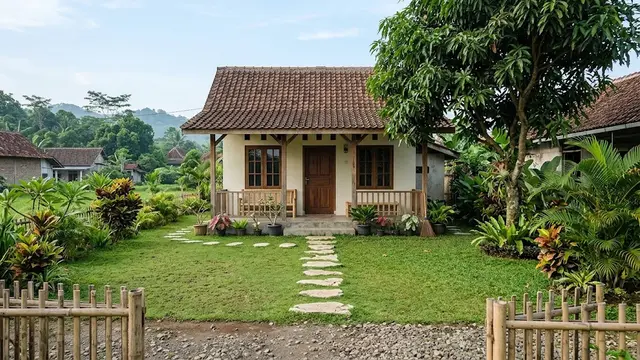 Rumah 6x8 dengan Halaman Depan Luas