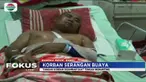 Sekujur tubuhnya penuh luka akibat disambar buaya. Peristiwa terjadi saat Mashud memancing ikan di Sungai Kayu Besi.