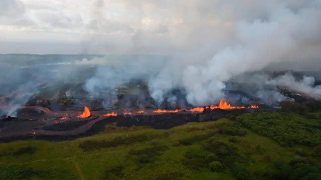 Penampakan Lava Gunung Kilauea