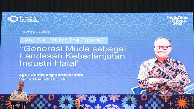 Closing statement dari Kemenperin, Agus Gumiwang Kartasasmita, pada acara Halal Indo 2025.