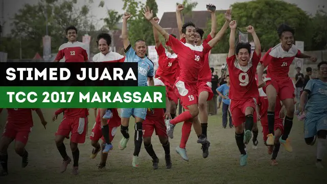 STIMED Nusa Palapa keluar sebagai juara Torabika Campus Cup 2017 regional Makassar.