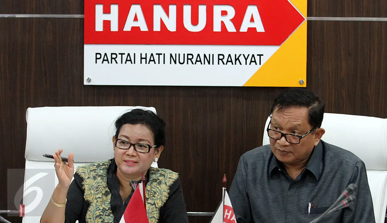 Ketua DPP Partai Hanura Dadang Rusdiana (kanan). (Liputan6.com/Johan Tallo)