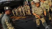 Ratusan Satpol PP Siaga Demo Forkabi Tolak Ahok