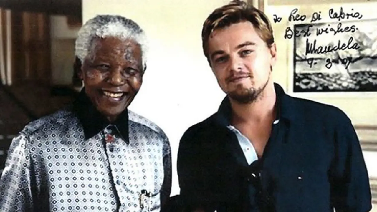 Leonardo DiCaprio Perjuangkan Foto Bareng Nelson Mandela