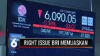 Right issue BRI berhasil capai target dan memperoleh dana sebesar Rp 96 triliun, dimana jumlah tersebut berasal dari 28,2 miliar saham yang diperdagangkan. Kini BRI tercatat memiliki right issue terbesar di Indonesia, tertinggi di Asia Tenggara.