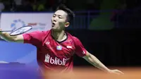 Ihsan Maulana Mustofa melaju ke final Indonesia Masters 2018, Sabtu (22/9/2018). (PBSI)