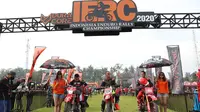 Kejuaraan reli motor yang mengadalkan ketahanan Indonesia Enduro Rally Championship sudah dimulai dari Gunung Kelud Kediri, Jumat (20/11/2020) (istimewa)