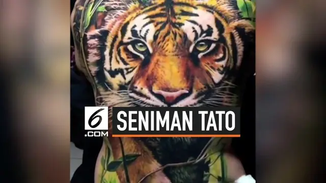 VIDEO: Seniman Bikin Tato Keren yang Hasilnya Bikin Takjub