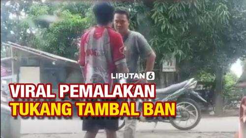 VIDEO: Viral Pemalak Ancam Tukang Tambal Ban, Minta Uang dan Oli
