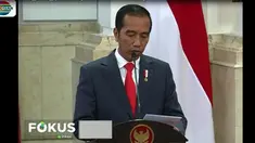 Presiden Joko Widodo menyoroti pertumbuhan ekonomi positif sebesar 5,15%, inflasi terkendali dibawah 3,5%.