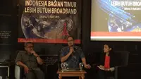 Diskusi Media: Indonesia Bagian Timur Lebih Butuh Broadband (Denny Mahardy/ Liputan6.com)