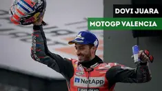 Andrea Dovizioso menjuarai MotoGP Valencia, sedangkan Marc Marquez dan Valentino Rossi terjatuh di balapan yang digelar di Sirkuit Ricardo Tormo ini.
