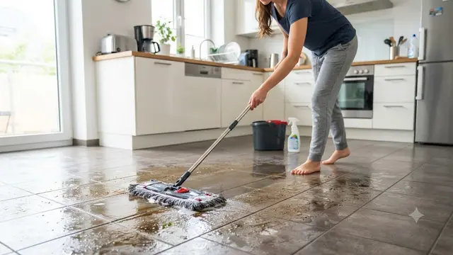 Cara Mencuci Kain Pel yang Berminyak