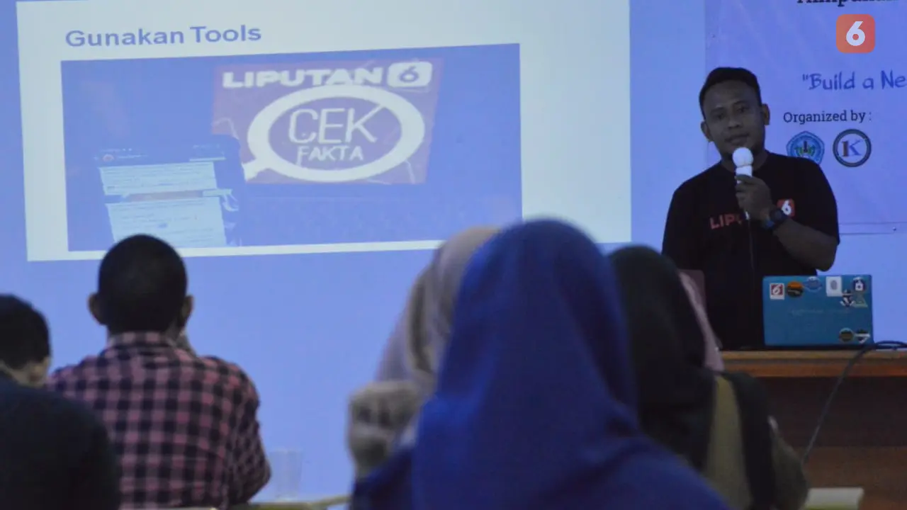 Tim Cek Fakta Liputan6.com saat menyambangi Kampus Unisan Gorontalo (Arfandi Ibrahim/Liputan6.com)