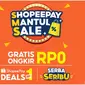 ShopeePay, penyedia layanan pembayaran digital terunggul di Indonesia, kembali menghadirkan kampanye ShopeePay Mantul Sale dari tanggal 25-27 Februari 2021 untuk mengajak masyarakat lebih cuan di momen gajian.
