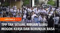 Ribuan guru mulai dari Taman Kanak-Kanak hingga SMA di Merauke, Papua Selatan, mogok mengajar dan berunjuk rasa di Kantor Bupati. Mogok mengajar ini dilakukan, lantaran tunjangan penambahan penghasilan yang diterima para guru tidak sesuai ketentuan y...