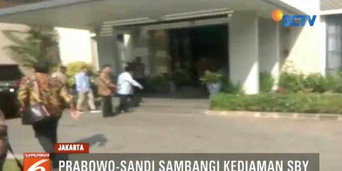 Bahas Penguatan Visi Misi Jelang Debat Capres Cawapres, Prabowo-Sandi Bertemu SBY
