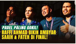Raffi dan Thariq Raih Juara Padel TOSI 4, Laga Sengit Penuh Tawa Endingnya Bikin Heboh!