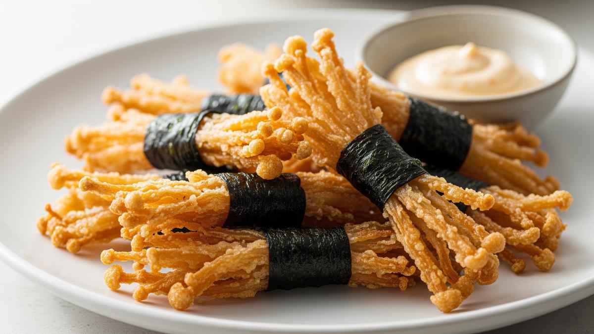 Resep Jamur Enoki Nori Crispy yang Kriuk Tahan Lama