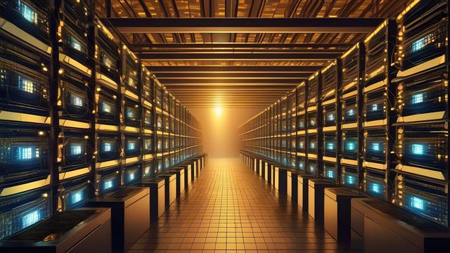 Ilustrasi tambang Kripto. (Foto By AI)