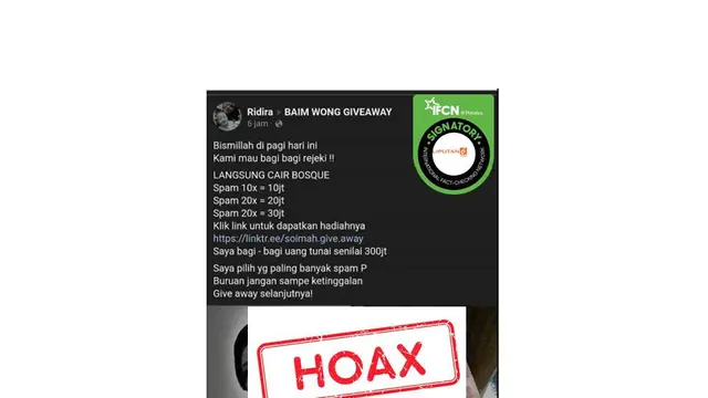 Cek Fakta Soimah adakan giveaway