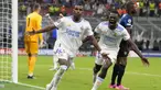 Real Madrid berhasil mengalahkan tuan rumah Inter Milan 1-0 dalam laga matchday pertama Grup A Liga Champions 2021/2022, Rabu (15/9/2021). Gol tunggal Los Blancos dicetak pada menit ke-89 melalui striker asal Brasil, Rodrygo yang baru dimasukkan pada menit ke-65. (Foto: AP/Antonio Calanni)